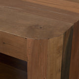 Dunmore Solid Wood Rectangular Open Shelf Side Table from Mercana - Luna Furniture