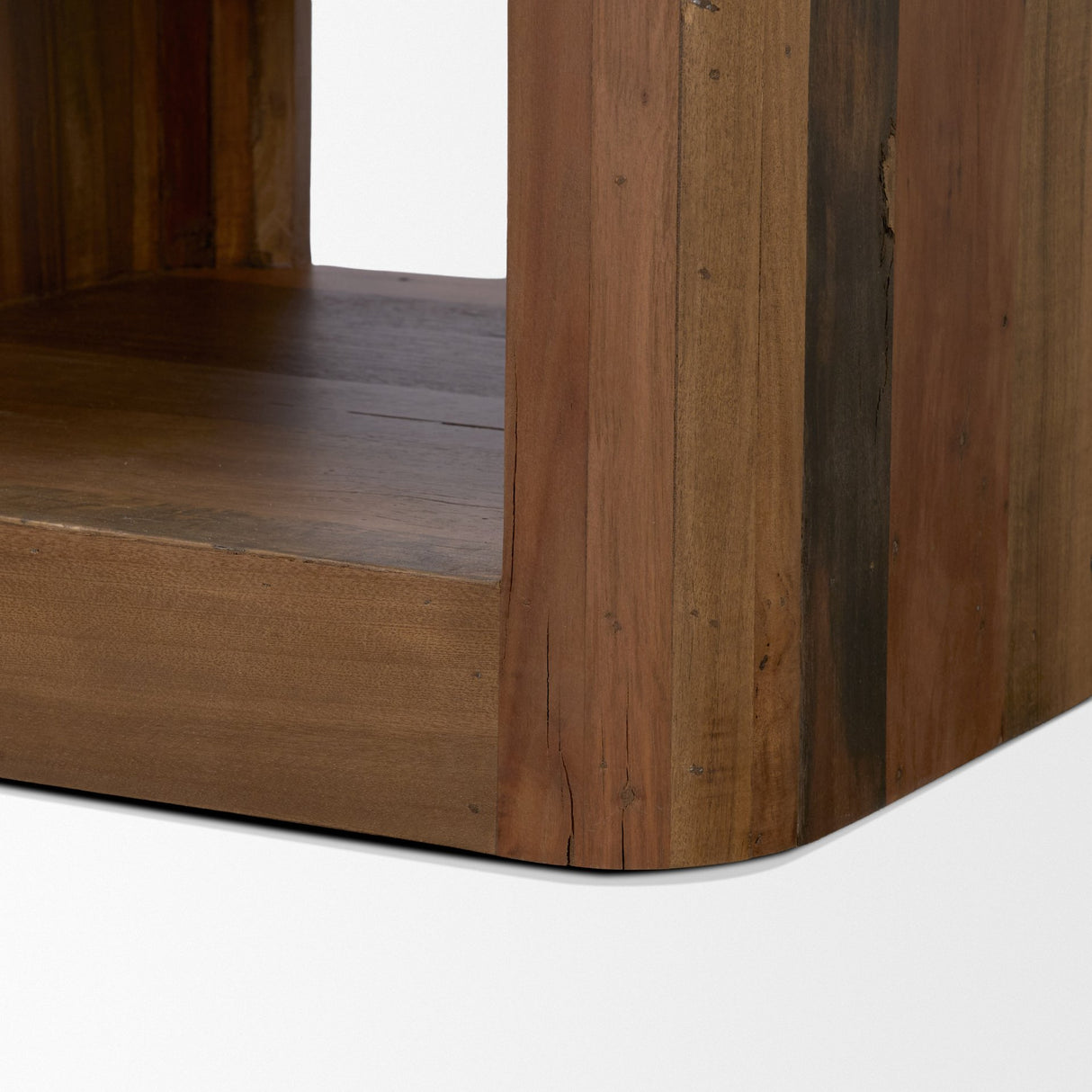 Dunmore Solid Wood Rectangular Open Shelf Side Table from Mercana - Luna Furniture