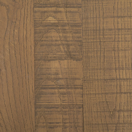 Riven Oak Wood Square Side Table from Mercana - Luna Furniture