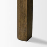 Kendrix 84" Dark Brown Oak Wood Extendable Rectangular Dining Table from Mercana - Luna Furniture