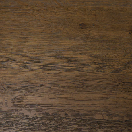 Kendrix 84" Dark Brown Oak Wood Extendable Rectangular Dining Table from Mercana - Luna Furniture