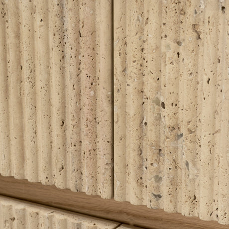 Travona Oak Wood w/ Travertine 6 Drawer Dresser from Mercana - Luna Furniture