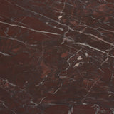Bellancia Rosso Red Levanto Marble Pedastal Side Table from Mercana - Luna Furniture