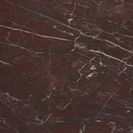 Bellancia Rosso Red Levanto Marble Pedastal Side Table from Mercana - Luna Furniture