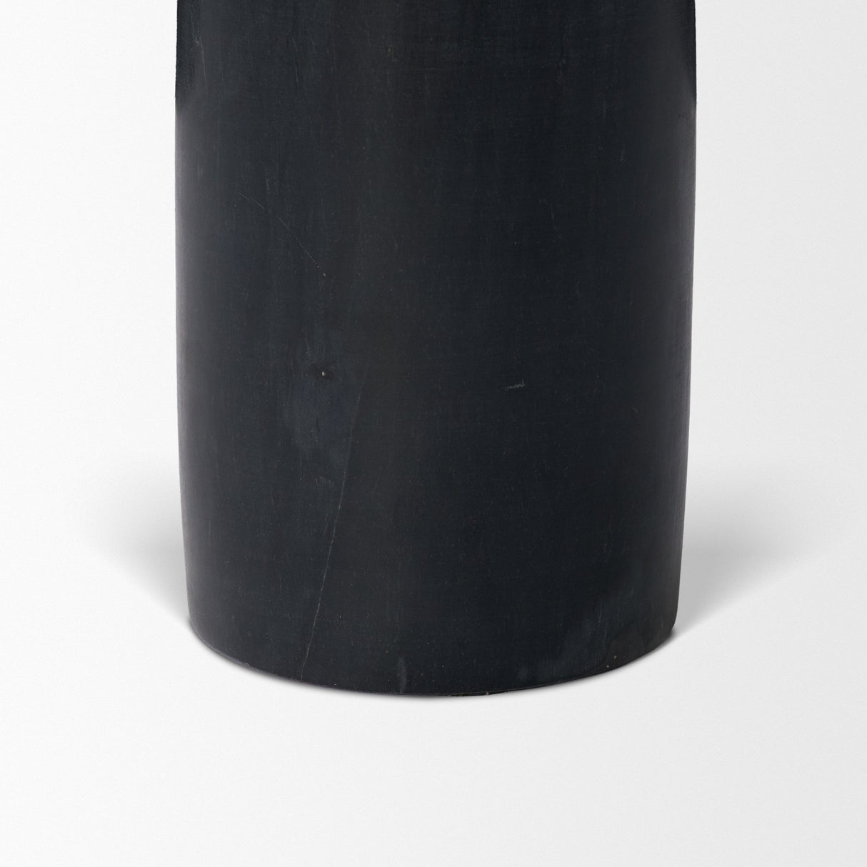 Bellancia Nero Black Marquina Marble Pedestal Side Table from Mercana - Luna Furniture