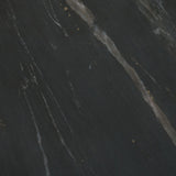 Bellancia Nero Black Marquina Marble Pedestal Side Table from Mercana - Luna Furniture