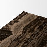 Quadra 20" Solid Cappuccino Marble Square Coffee Table from Mercana - Luna Furniture