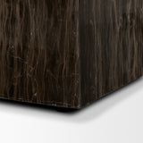 Quadra 20" Solid Cappuccino Marble Square Coffee Table from Mercana - Luna Furniture
