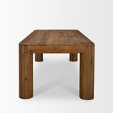 Hewitt 94" Rectangular Smooth Reclaimed Wood Dining Table from Mercana - Luna Furniture