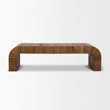Denton Medium Brown Relcaimed Wood Bench from Mercana - Luna Furniture