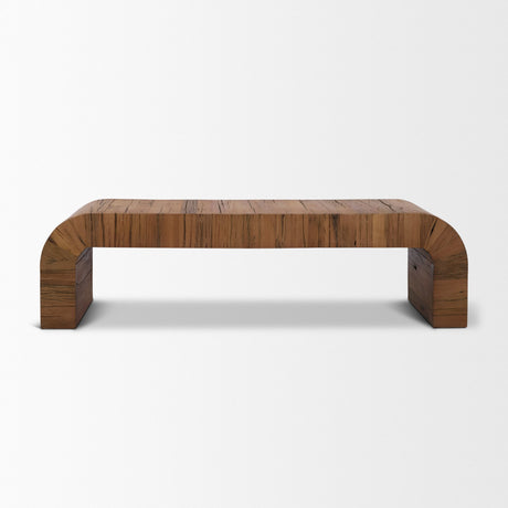 Denton Medium Brown Relcaimed Wood Bench from Mercana - Luna Furniture