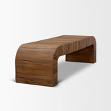 Denton Medium Brown Relcaimed Wood Bench from Mercana - Luna Furniture