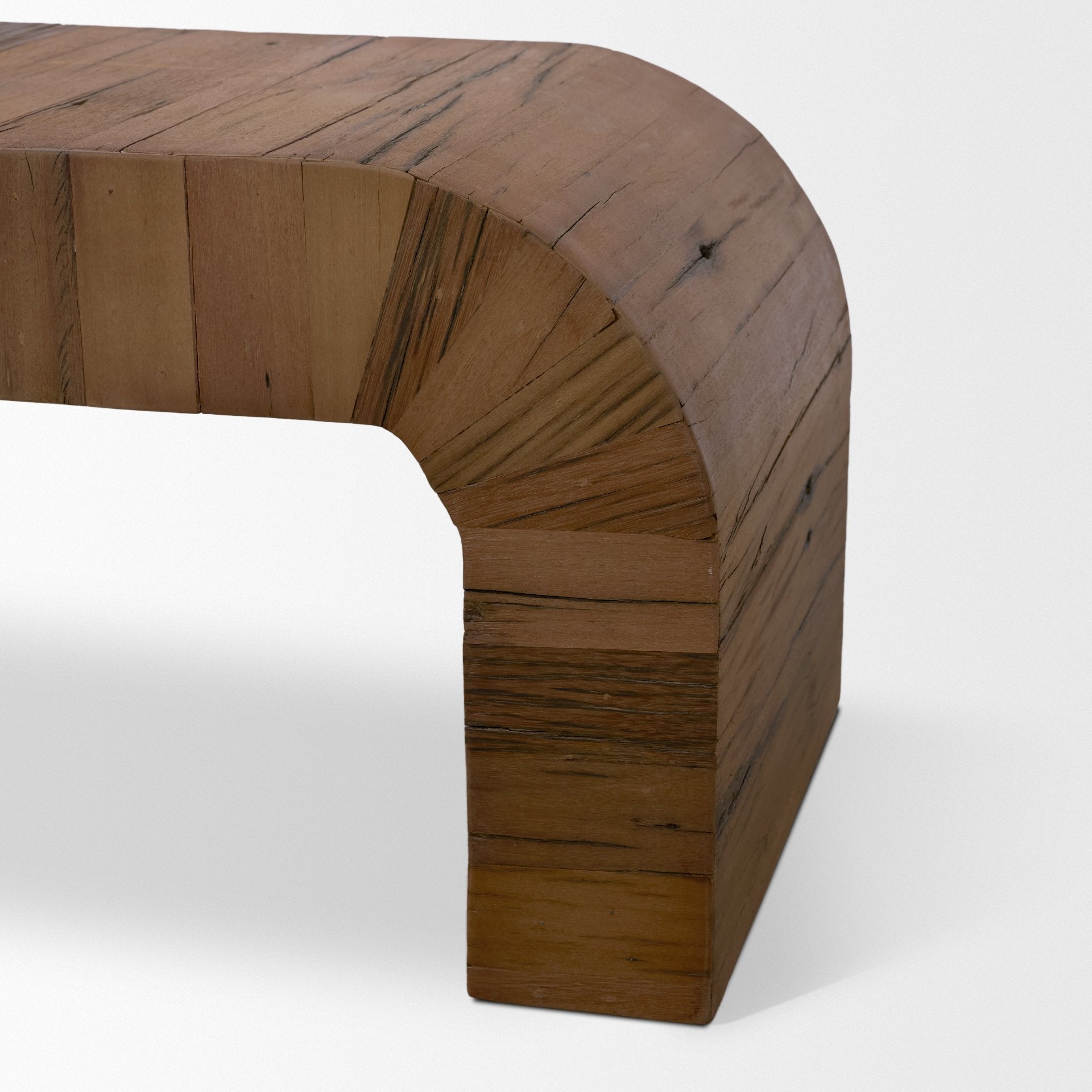 Mercana Denton Medium Brown Relcaimed Wood Bench – Luna Furniture