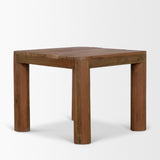 Hewitt Square Smooth Reclaimed Wood Side Table from Mercana - Luna Furniture