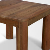 Hewitt Square Smooth Reclaimed Wood Side Table from Mercana - Luna Furniture