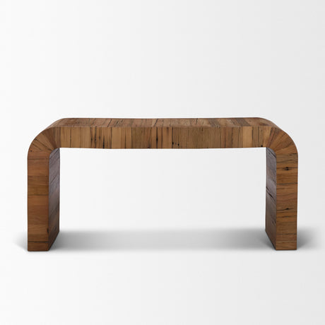 Denton Medium Brown Relcaimed Wood Console Table from Mercana - Luna Furniture