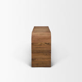 Denton Medium Brown Relcaimed Wood Console Table from Mercana - Luna Furniture