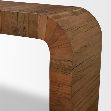 Denton Medium Brown Relcaimed Wood Console Table from Mercana - Luna Furniture
