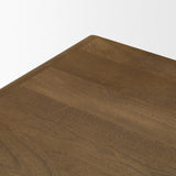 Valterra Dark Brown Wood w/ Cappuccino Marble 4 Door Sideboard from Mercana - Luna Furniture