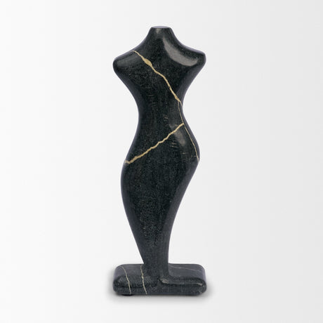 Contour Black Marble Silhouette Decorative Object from Mercana - Luna Furniture