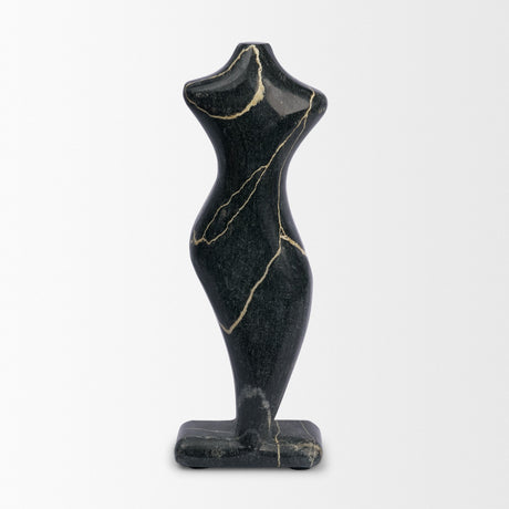 Contour Black Marble Silhouette Decorative Object from Mercana - Luna Furniture