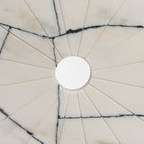 Orin White Marble Round Disc Decorative Object from Mercana - Luna Furniture