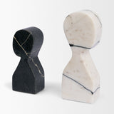 Shadow White & Black Marble Bookends from Mercana - Luna Furniture
