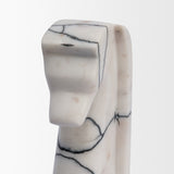 Cavalli Black and White Marble Horse Bookends from Mercana - Luna Furniture