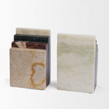 Corte Mixed Marble Stacked Bookends from Mercana - Luna Furniture