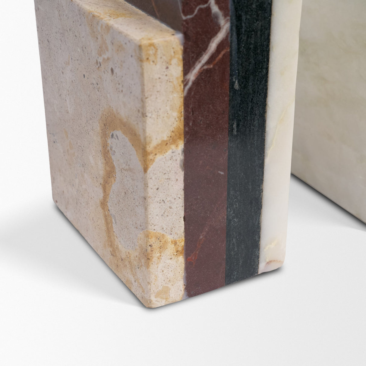 Corte Mixed Marble Stacked Bookends from Mercana - Luna Furniture