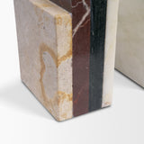 Corte Mixed Marble Stacked Bookends from Mercana - Luna Furniture