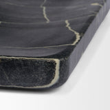 Tratto Rectangular Black Marble Tray from Mercana - Luna Furniture