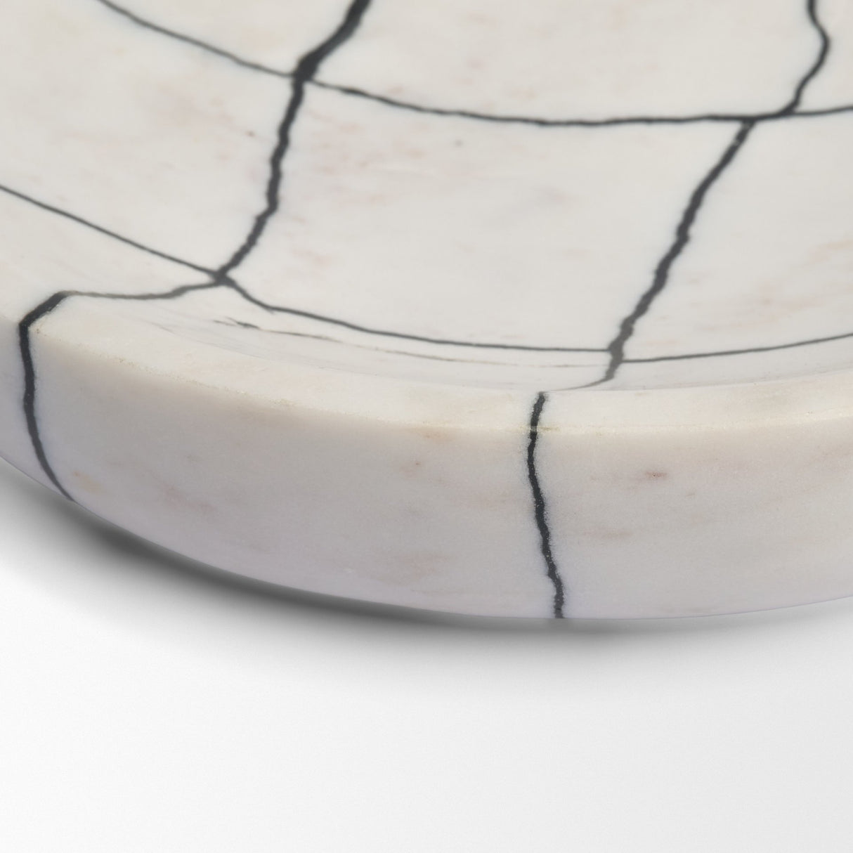 Sintessi Round White Marble Decorative Bowl from Mercana - Luna Furniture