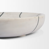 Sintessi Round White Marble Decorative Bowl from Mercana - Luna Furniture