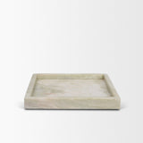 Stratus Gray Marble Square Decorative Tray from Mercana - Luna Furniture