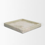 Stratus Gray Marble Square Decorative Tray from Mercana - Luna Furniture