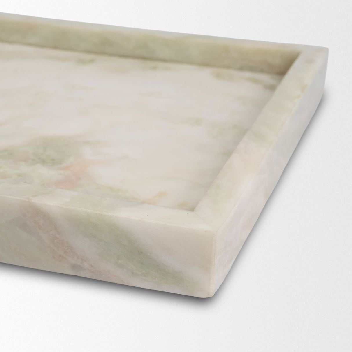 Stratus Gray Marble Square Decorative Tray from Mercana - Luna Furniture