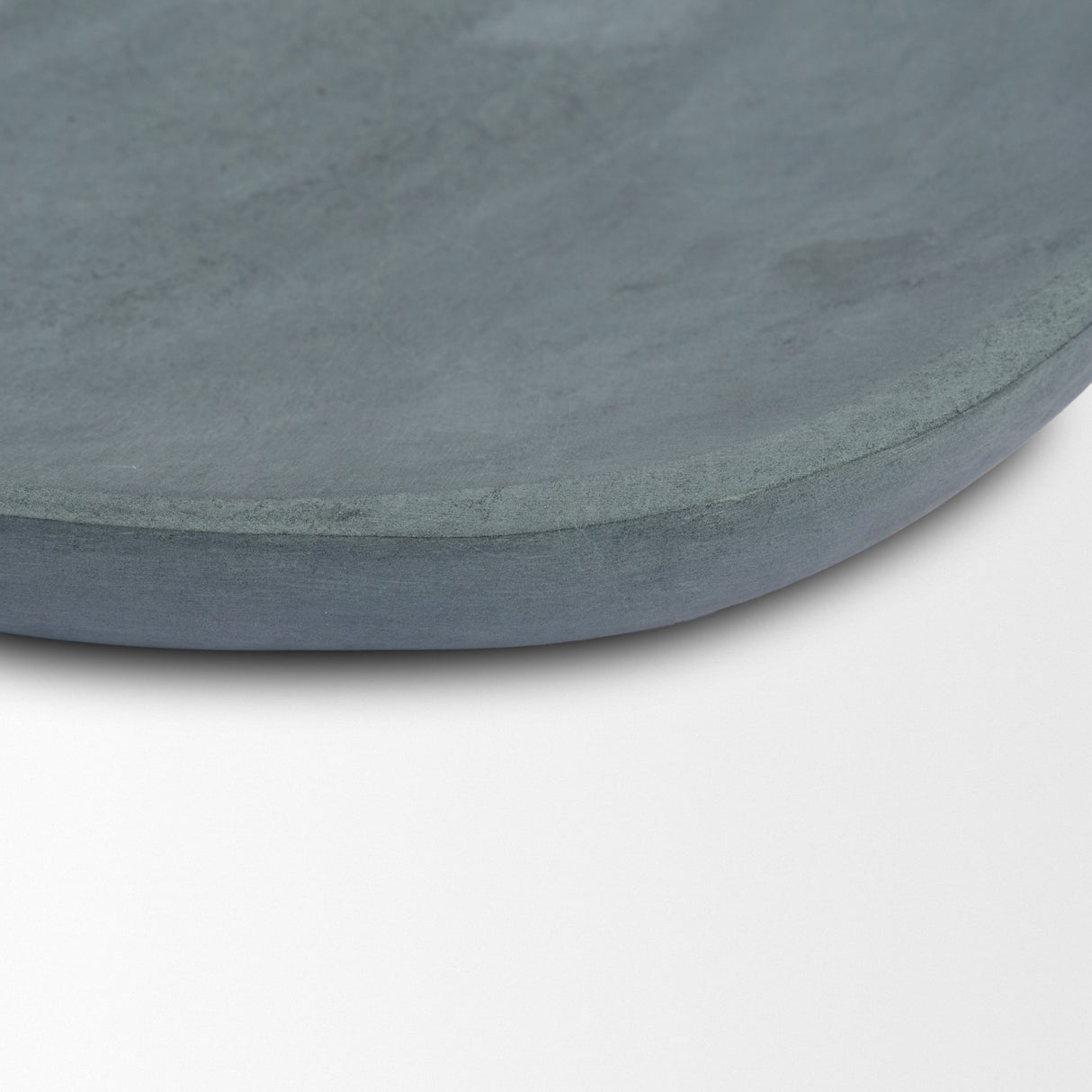 Tria Rounded Triangular Grey Marble Decorative Tray from Mercana - Luna Furniture