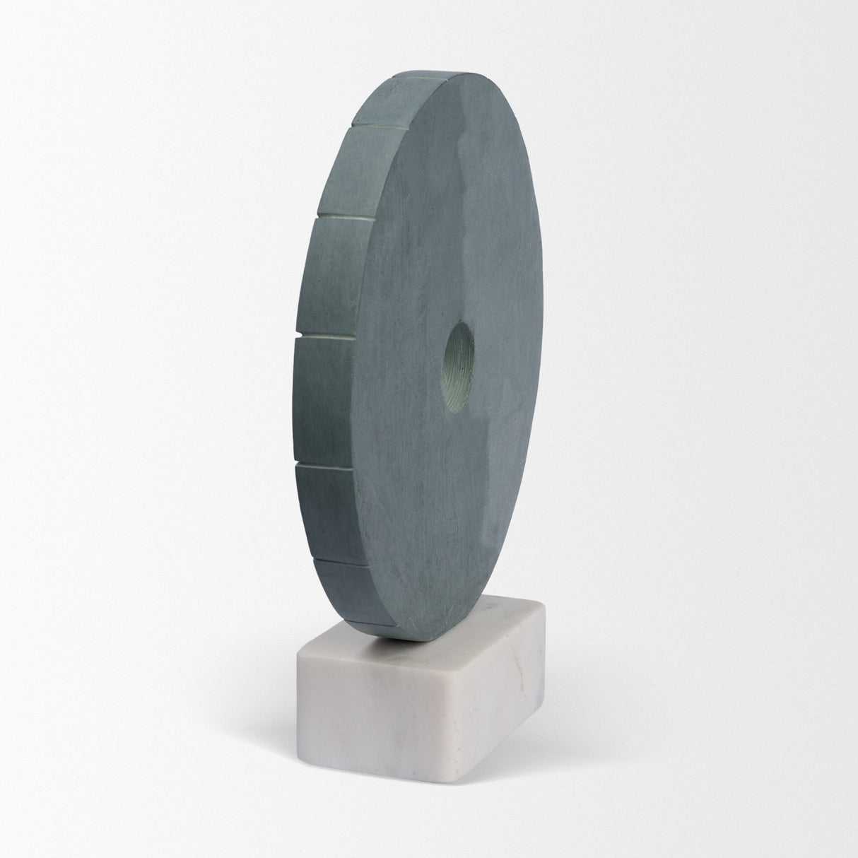 Orin Gray Marble Round Disc Decorative Object from Mercana - Luna Furniture