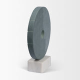 Orin Gray Marble Round Disc Decorative Object from Mercana - Luna Furniture