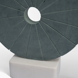 Orin Gray Marble Round Disc Decorative Object from Mercana - Luna Furniture