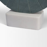 Orin Gray Marble Round Disc Decorative Object from Mercana - Luna Furniture