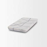 Tratto Rectangular White Marble Decorative Tray from Mercana - Luna Furniture