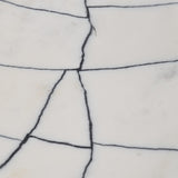 Tratto Rectangular White Marble Decorative Tray from Mercana - Luna Furniture