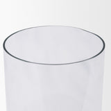 Bordo Red Marble w/ Glass Hurricane Candle Holder from Mercana - Luna Furniture
