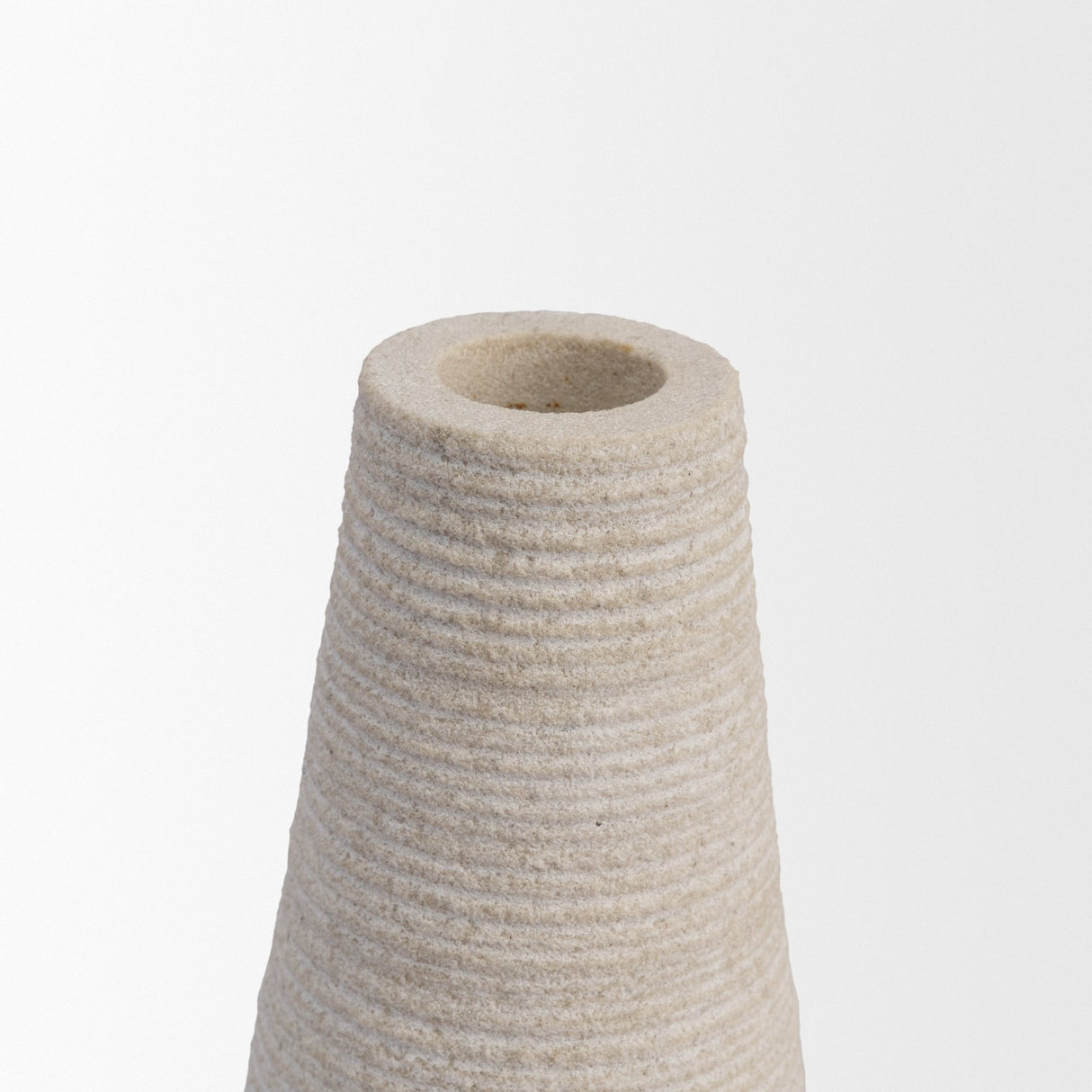 Cono Off-White Marble Cone Shaped Candle Holders (Set of 2) from Mercana - Luna Furniture