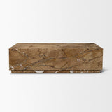Matteo Solid Rainforest Rust Marble Rectangular Coffee Table from Mercana - Luna Furniture