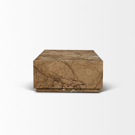 Matteo Solid Rainforest Rust Marble Rectangular Coffee Table from Mercana - Luna Furniture