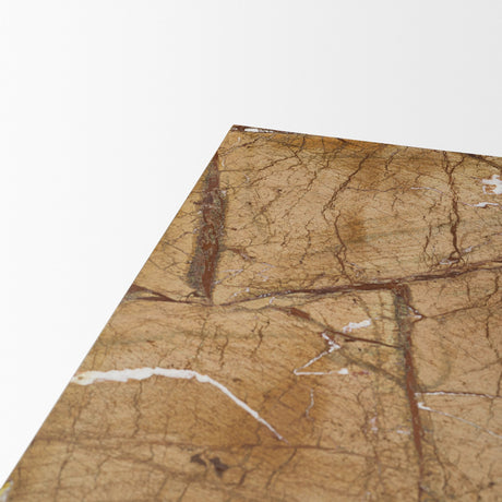 Matteo Solid Rainforest Rust Marble Rectangular Coffee Table from Mercana - Luna Furniture