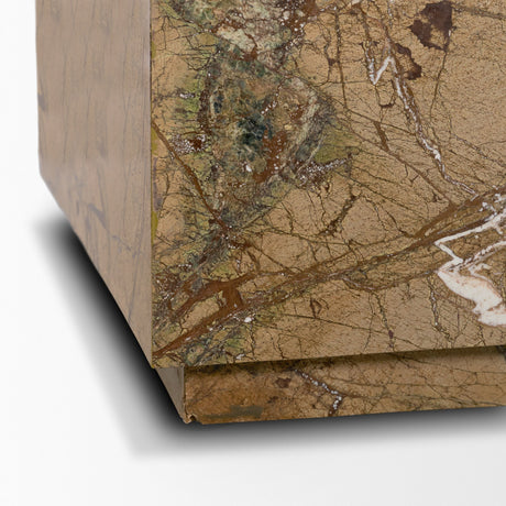 Matteo Solid Rainforest Rust Marble Rectangular Coffee Table from Mercana - Luna Furniture
